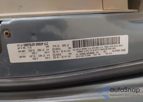 2010 Chrysler Town & Country Touring Plus z USA, uszkodzony, nr VIN 2A4RR8D10AR398066